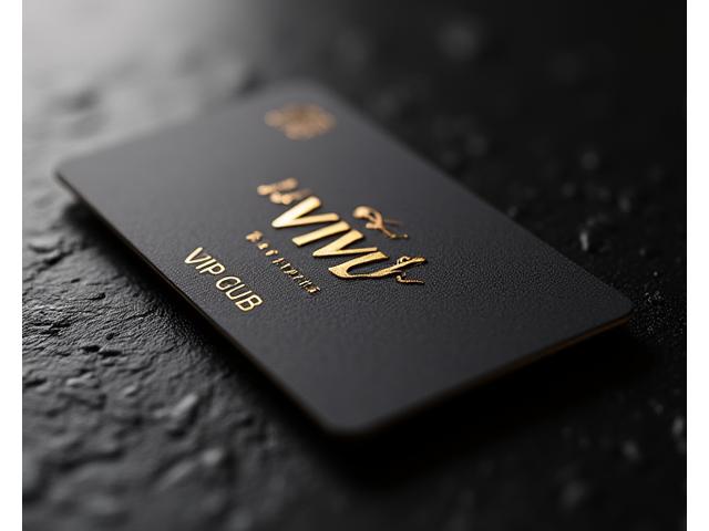 Carte de membre VIP premium avec un design élégant et le logo Éclat Pâtisserie.