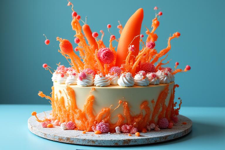 Gâteau festif et créatif pour une occasion spéciale