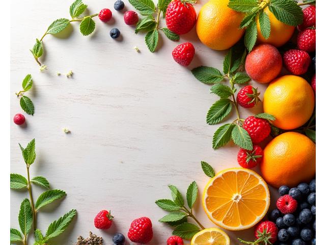 Assortiment de fruits de saison pour la pâtisserie