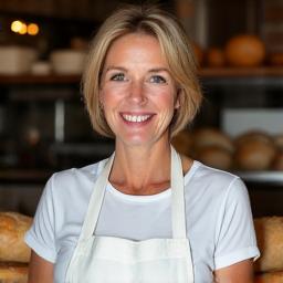 Portrait souriant de Solène Lefevre, Chef Boulangère