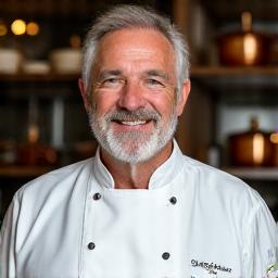 Portrait souriant de Jean-Pierre Dubois, Chef Pâtissier