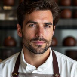 Portrait souriant de Marc Fournier, Artisan Chocolatier