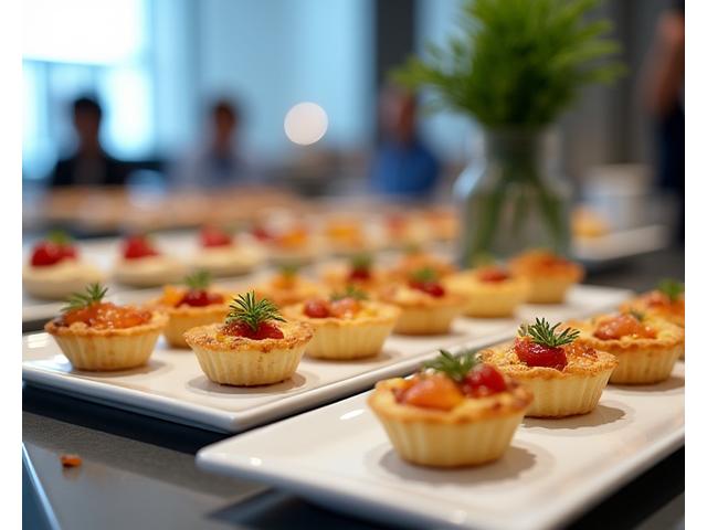 Buffet d'entreprise sophistiqué pour un séminaire à Lyon